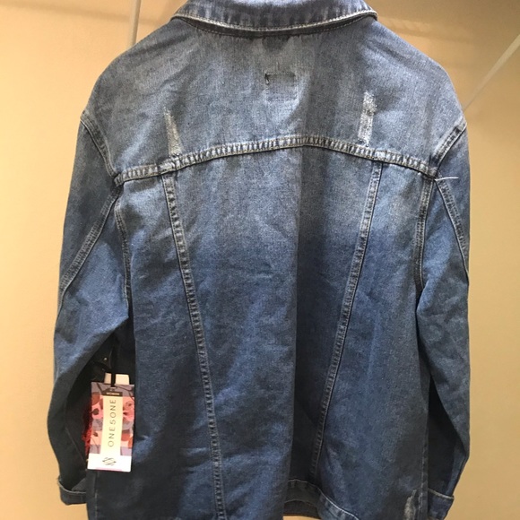 Plus Size Jean Jacket - Picture 3 of 4